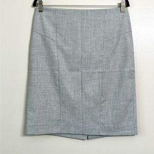 The Limited Light Gray Pencil Skirt Lined Suit